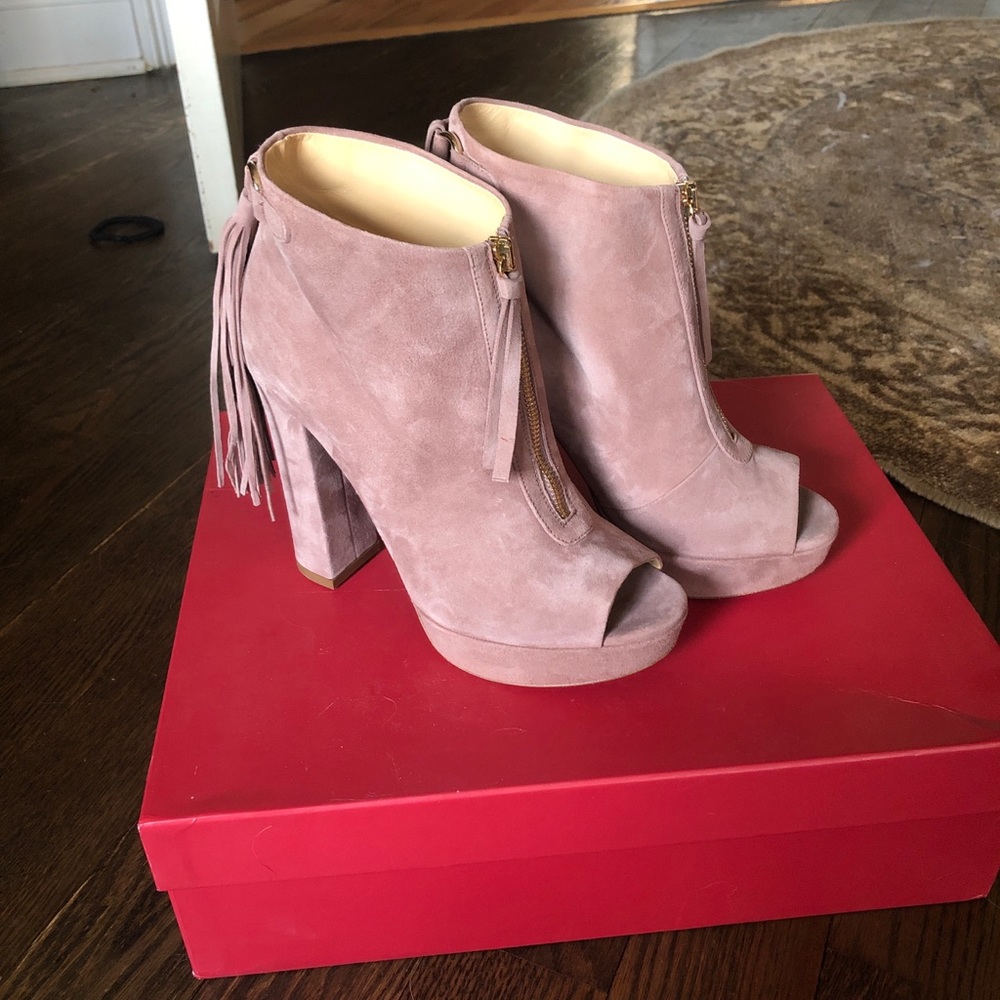 jerome c. rousseau beige booties